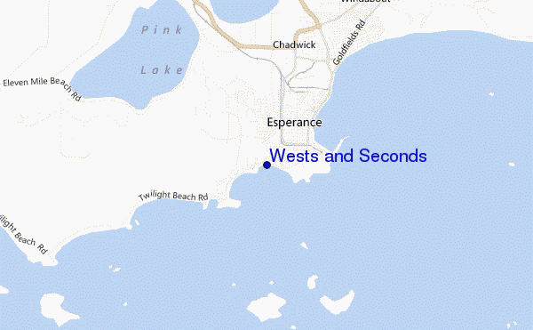 mappa di localizzazione di Wests and Seconds