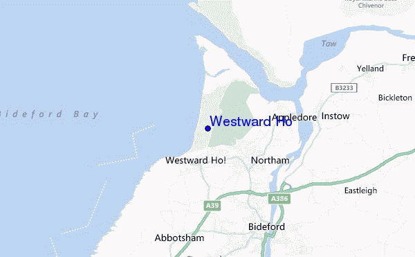 mappa di localizzazione di Westward Ho