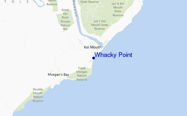 mappa di localizzazione di Whacky Point