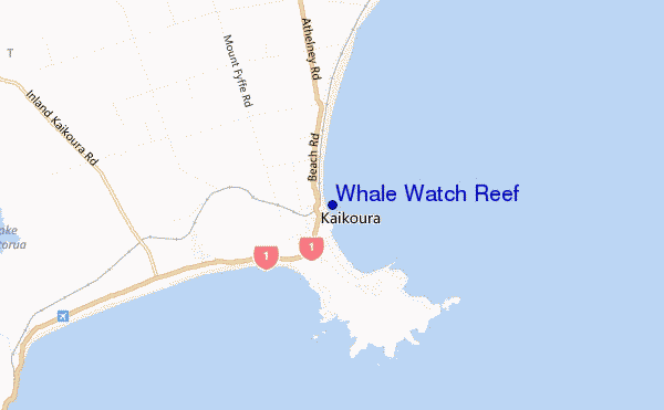 mappa di localizzazione di Whale Watch Reef