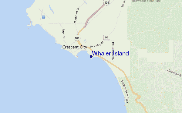 mappa di localizzazione di Whaler Island
