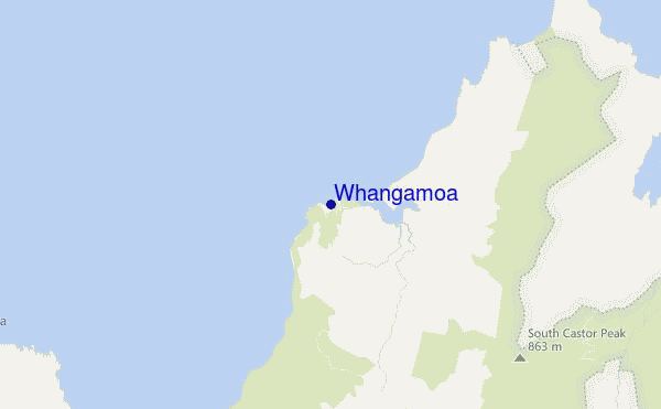 mappa di localizzazione di Whangamoa