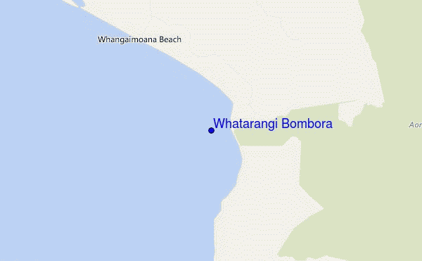 mappa di localizzazione di Whatarangi Bombora