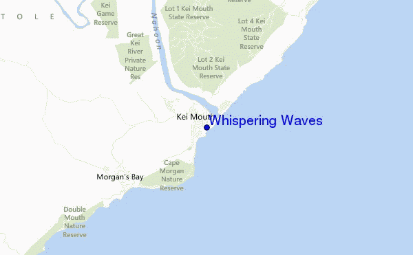 mappa di localizzazione di Whispering Waves