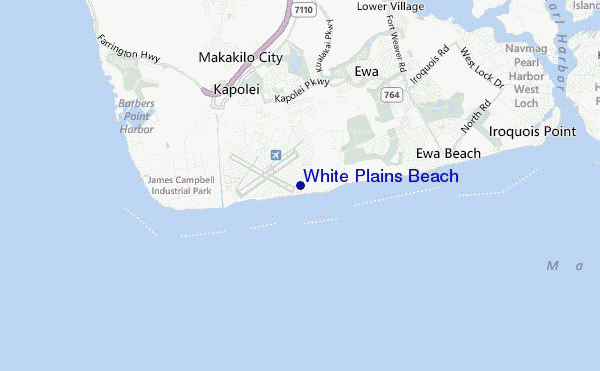 mappa di localizzazione di White Plains Beach