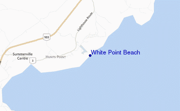 mappa di localizzazione di White Point Beach