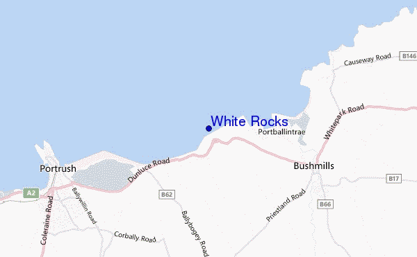 mappa di localizzazione di White Rocks