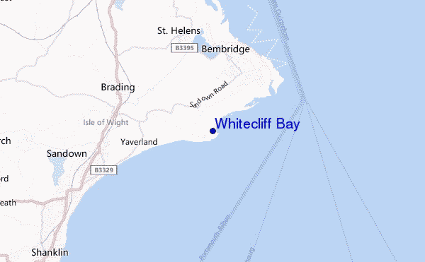 mappa di localizzazione di Whitecliff Bay