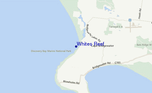 mappa di localizzazione di Whites Reef