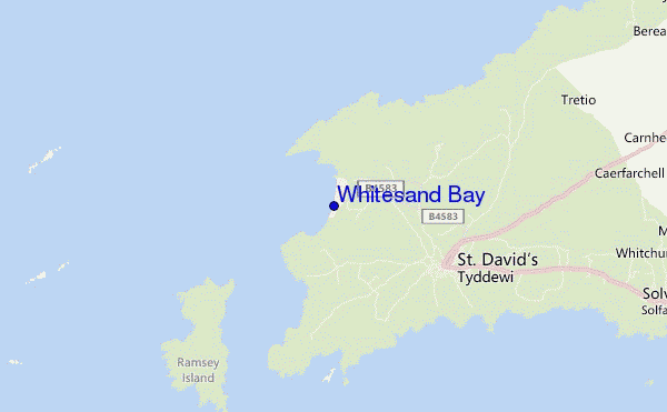 mappa di localizzazione di Whitesand Bay
