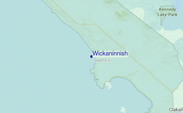 mappa di localizzazione di Wickaninnish