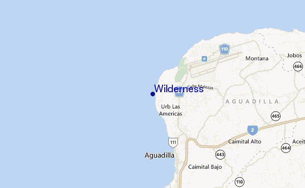 mappa di localizzazione di Wilderness