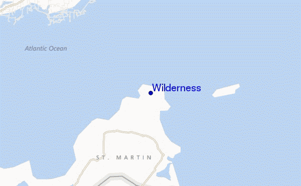 mappa di localizzazione di Wilderness