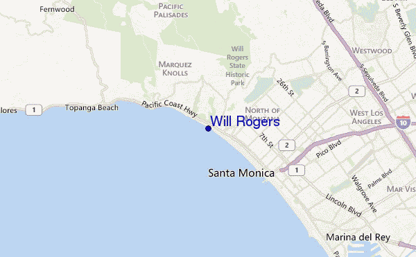 mappa di localizzazione di Will Rogers
