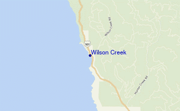 mappa di localizzazione di Wilson Creek