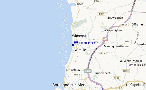 mappa di localizzazione di Wimereux