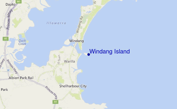 mappa di localizzazione di Windang Island