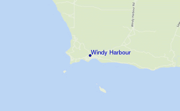 mappa di localizzazione di Windy Harbour