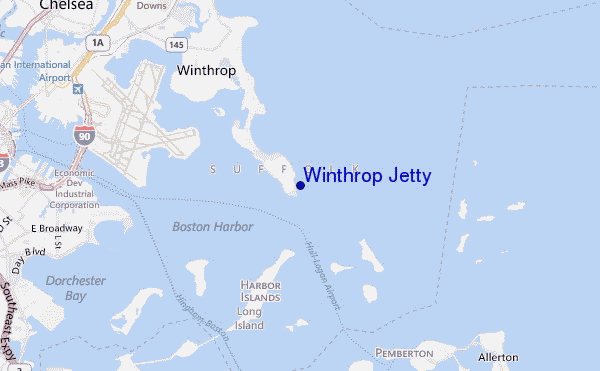 mappa di localizzazione di Winthrop Jetty