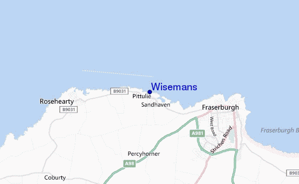 mappa di localizzazione di Wisemans