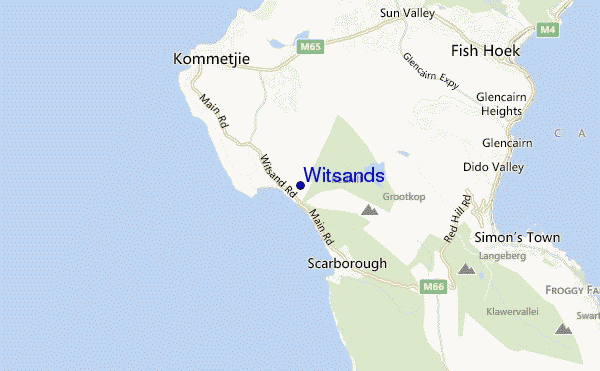mappa di localizzazione di Witsands