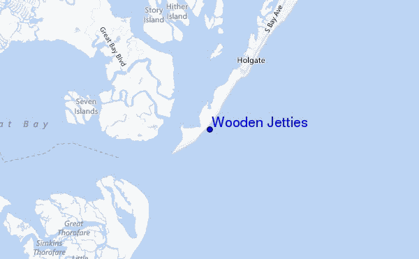 mappa di localizzazione di Wooden Jetties