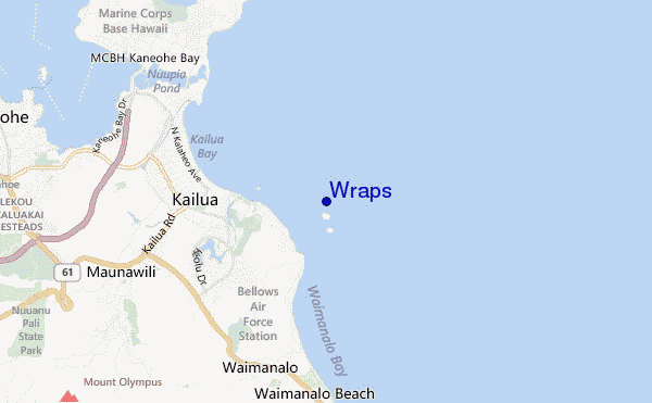 mappa di localizzazione di Wraps