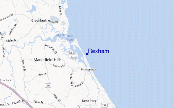 mappa di localizzazione di Rexham