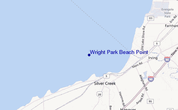mappa di localizzazione di Wright Park Beach Point