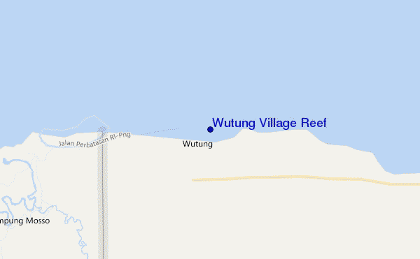 mappa di localizzazione di Wutung Village Reef