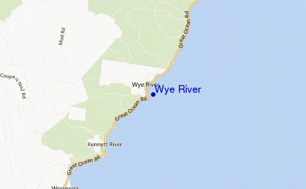 mappa di localizzazione di Wye River