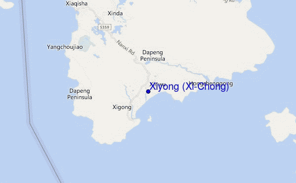 mappa di localizzazione di Xiyong (Xi-Chong)