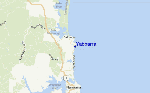 mappa di localizzazione di Yabbarra