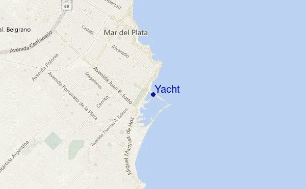 mappa di localizzazione di Yacht