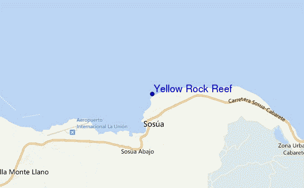 mappa di localizzazione di Yellow Rock Reef