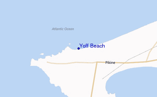 mappa di localizzazione di Yoff Beach