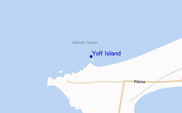 mappa di localizzazione di Yoff Island
