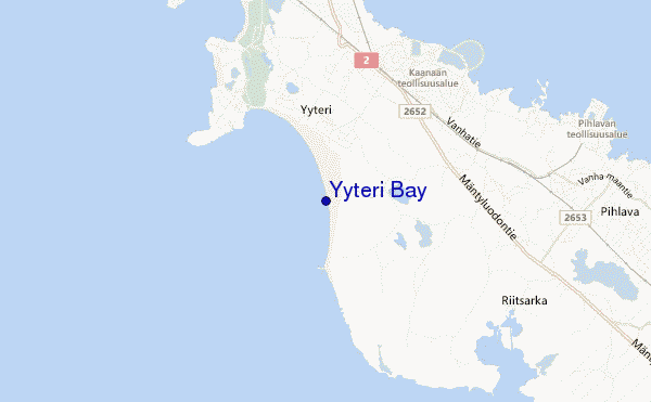 mappa di localizzazione di Yyteri Bay