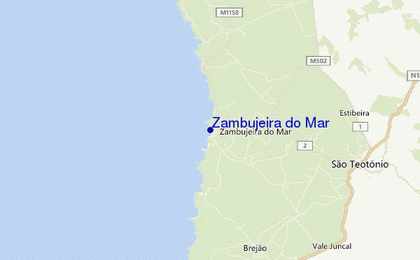 mappa di localizzazione di Zambujeira do Mar