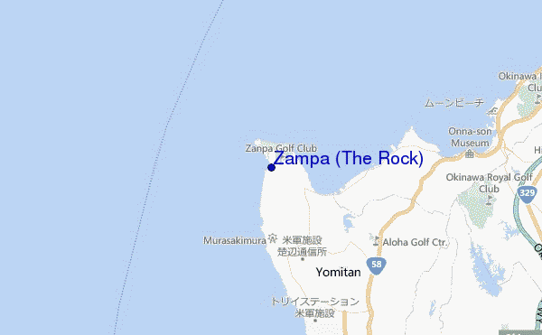 mappa di localizzazione di Zampa (The Rock)