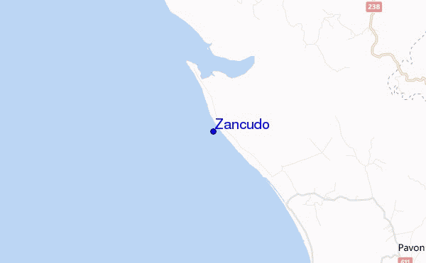 mappa di localizzazione di Zancudo