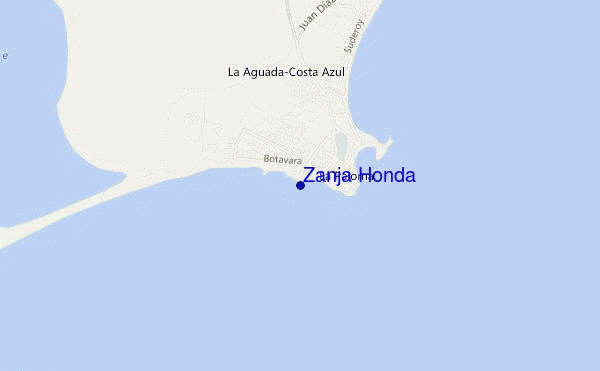 mappa di localizzazione di Zanja Honda