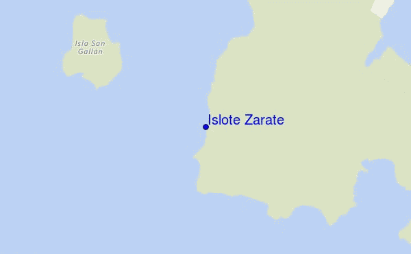 mappa di localizzazione di Islote Zarate