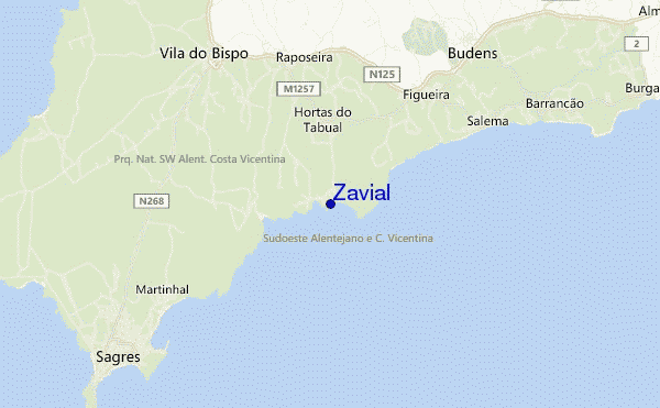 mappa di localizzazione di Zavial