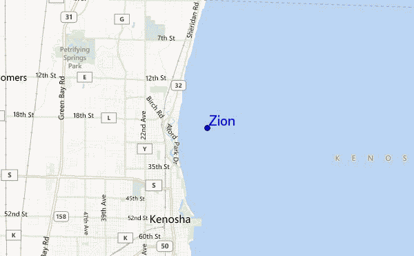 mappa di localizzazione di Zion