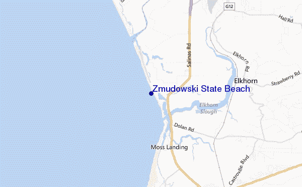 mappa di localizzazione di Zmudowski State Beach