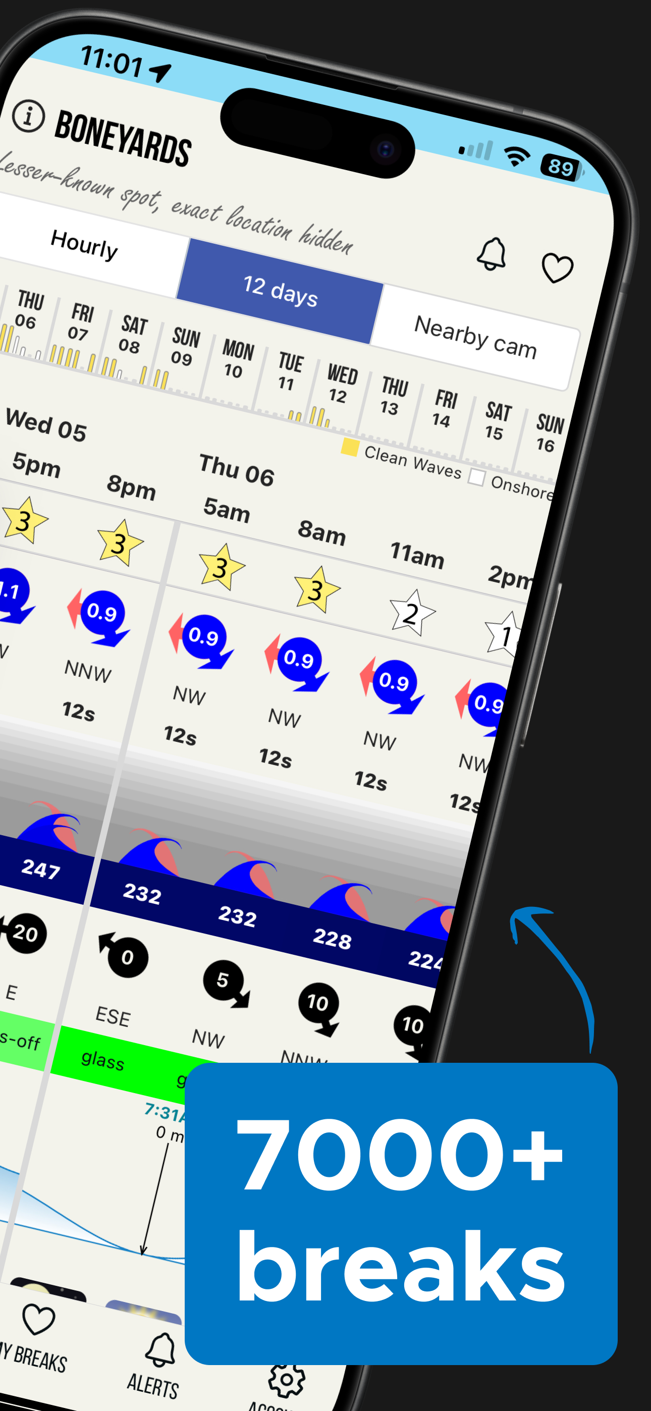 Surf forecast app screenshot 2