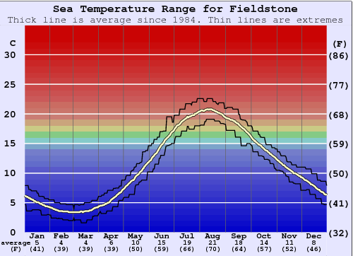 Fieldstone Grafico della temperatura del mare