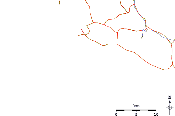 Strade e fiumi intorno Ammes Beach Kefalonia
