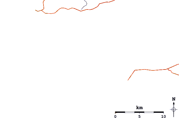 Strade e fiumi intorno Anse de Pen-Hat